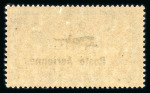 Stamp of France » Poste Aérienne 1927, Merson PA Y&T n°1 et 2 surchargés pour la Poste