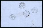 Stamp of Haiti » French Consular Mail 1875-91, group of four covers and a page of stamps