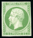 Stamp of France » Collections 1860, sur 3 plaquettes, ensemble d'une cinquantaine
