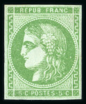 Stamp of France » Emission de Bordeaux 1870 1870, sur 4 plaquettes, ensemble d'une bonne quarantaine