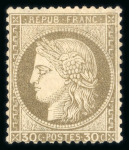 Stamp of France » Emission Cérès 1871-72 1870-1871, sur 2 plaquettes, ensemble de 24 timbres
