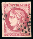Stamp of France » Emission de Bordeaux 1870 1870, Ensemble de 8 timbres de l'émission de Bordeaux