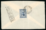 Stamp of Persia » Censored Mail 1924, envelope back, franked with a single 1kr blue, censor of Ahwaz