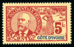 Stamp of Colonies françaises » Côte-d'Ivoire 1892-1944, collection majorité neufs * très fournie