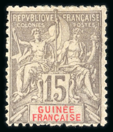 Stamp of Colonies françaises » Guinée 1892-1944, collection neufs **/*/obl à priori complète