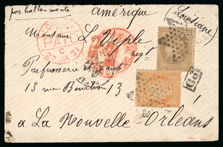 Stamp of France » Ballons Montés 1871, Lettre par ballon monté "Le Général Daumesnil"