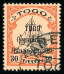 Stamp of Colonies françaises » Togo 1914-1916, Togo Occupation militaire bel ensemble assez