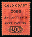 Stamp of Colonies françaises » Togo 1914-1916, Togo Occupation militaire bel ensemble assez