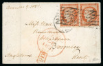 Stamp of France » Lettres Classiques 1851, enveloppe pour Bromwley (Angleterre), affranchie