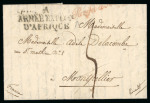 Stamp of France » Lettres Classiques 1834, marque linéaire "A / ARMEE EXPEDre / D'AFRIQUE"