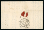 Stamp of France » Lettres Classiques 1834, marque linéaire "A / ARMEE EXPEDre / D'AFRIQUE"