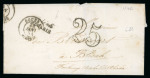 Stamp of Colonies françaises » Algérie 1854-1859, lot de 2 lettres, la première avec cursive