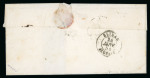 Stamp of Colonies françaises » Algérie 1854-1859, lot de 2 lettres, la première avec cursive