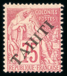 Stamp of Colonies françaises » Tahiti 1893-1903, lot de 32 timbres neufs */obl dont Y&T n°