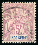 Stamp of Colonies françaises » Indochine 1885-1900, petite collection d'anciens neufs */(*)/obl
