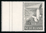 Stamp of Netherlands 1951, seagulls air mail Michel n° 580-581 mint ** MNH