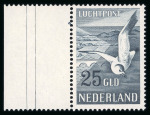 Stamp of Netherlands 1951, seagulls air mail Michel n° 580-581 mint ** MNH