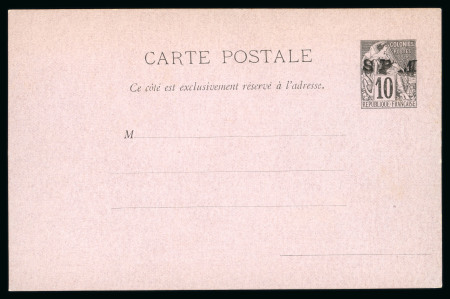 Stamp of Colonies françaises » St. Pierre et Miquelon CANCEL Entiers Postaux : 1892-1921, joli lot de dix entiers