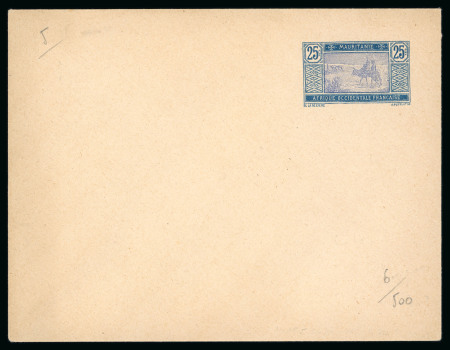 Stamp of Colonies françaises » Mauritanie CANCELEntier Postal : 1917, rare entier postal type "Caravane"