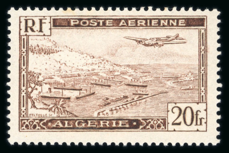 Stamp of Colonies françaises » Algérie 1946, poste aérienne Y&T n° 4A type II neuf ** MNH,