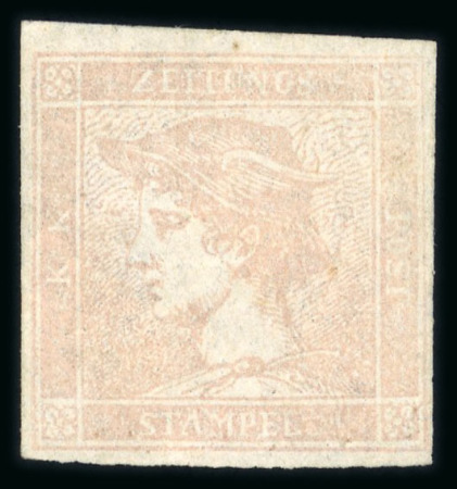 Stamp of Austria » Newspaper Stamps 1851 Austria Österreich 1851 Rosa Merkur auf dünnem Papier ungebraucht 