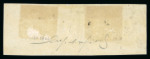 Stamp of Austria » 1858-59 Newspaper Stamp Austria Österreich 1858 1,05Kr lila Zwischensteg Dreierstreifen