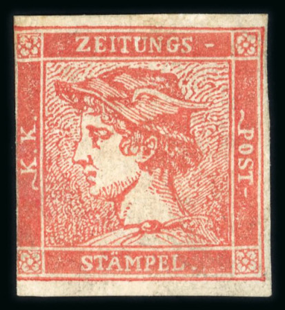 Stamp of Austria » Newspaper Stamps 1851 Austria Österreich 1851 Zinnoberroter Merkur ungebraucht