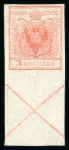 Stamp of Austria » 1850 Issue Austria Österreich 1850 3Kr HP mit vollem Andreaskreuz
