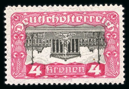 Stamp of Austria » Deutsch-Österreich Austria Österreich 1919-21 4K Parlament verkehrtes Mittelstück