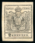 Stamp of Austria » 1850 Issue Austria Österreich 1850 2Kr MP Ty III