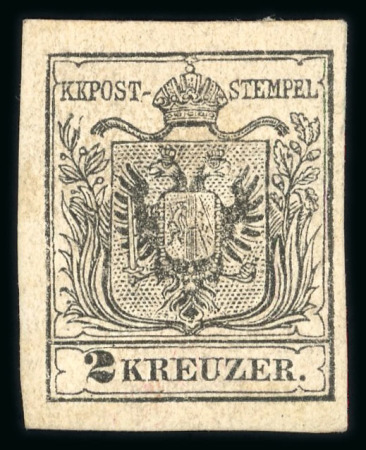 Stamp of Austria » 1850 Issue Austria Österreich 1850 2Kr MP Ty III