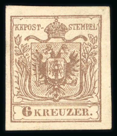 Stamp of Austria » 1850 Issue 1850 6Kr MP Ty III
