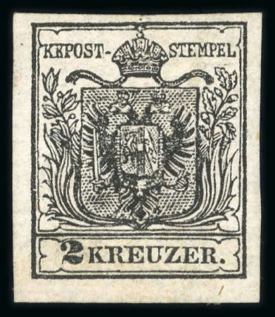 Stamp of Austria » 1850 Issue 1850 2Kr schwarz HP Ty III