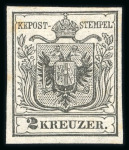 Stamp of Austria » 1850 Issue 1850 2Kr HP Ty Ia