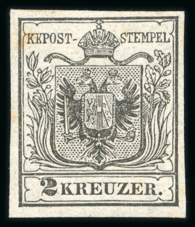 Stamp of Austria » 1850 Issue 1850 2Kr HP Ty Ia