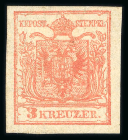 Stamp of Austria » 1850 Issue 1850 3Kr rot HP