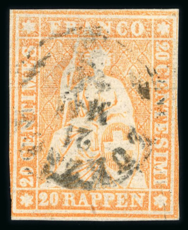 Stamp of Switzerland / Schweiz » Sammlungen 1850-1862, kleine Zusammenstellung Rayon und Strubel