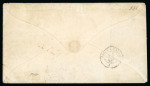 Stamp of France » Lettres Classiques 1856, superbe affranchissement tricolore à 2f70 composé