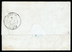 Stamp of Switzerland / Schweiz » Kantonalmarken » Zürich 1847, Zürich 6 mit hervortretenden waagerechten Unterdrucklinien auf Brief