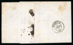 Stamp of Switzerland / Schweiz » Rayonmarken » Rayon III (grosse Ziffer) 1853, Rayon III grosse Wertziffern, auf Brief