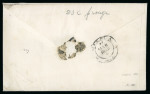 Stamp of Switzerland / Schweiz » Sitzende Helvetia Ungezähnt » 1856-57 Berner Druck (II) 1858, 10 Rp. blau, 3. Berner Druckperiode, auf Brief