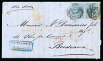 Stamp of Mauritius » 1860-72 De La Rue Issues (SG 46-72) 1863-81, small correspondence of 8 covers to France