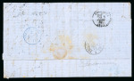 Stamp of Mauritius » 1860-72 De La Rue Issues (SG 46-72) 1863-81, small correspondence of 8 covers to France