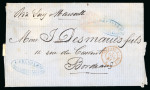 Stamp of Mauritius » 1860-72 De La Rue Issues (SG 46-72) 1863-81, small correspondence of 8 covers to France