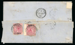Stamp of Mauritius » 1860-72 De La Rue Issues (SG 46-72) 1863-81, small correspondence of 8 covers to France