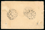 Stamp of Switzerland / Schweiz » Sitzende Helvetia Gezaehnt » Destinationen 1880, 5 Rp. braun und 10 Rp. rot (2), auf Brief von Lausanne nach Kairo
