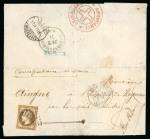 Stamp of France » Guerre de 1870-1871 1870, cachet de Croix rouge de la guerre de 1870 "Ambulance