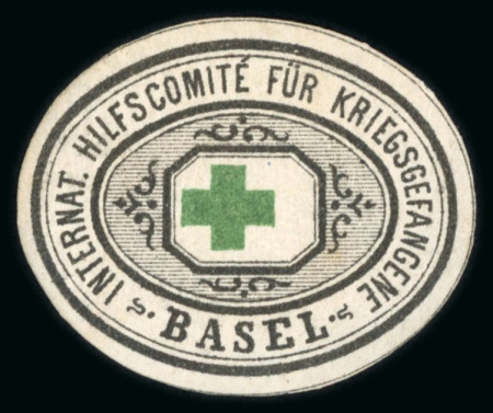 Stamp of Switzerland / Schweiz » Portofreiheit für das Rote Kreuz 1870, Internationales Hilfscomité für Kriegsgefangene, lose Marke