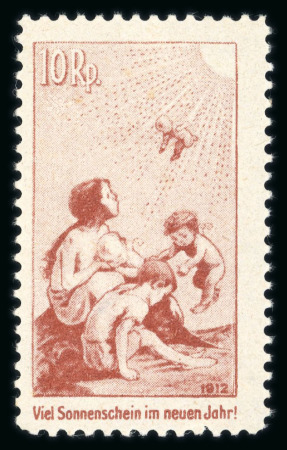 Stamp of Switzerland / Schweiz » Pro Juventute 1912, Pro Juventute Vorläufer, kompletter Satz ungebraucht