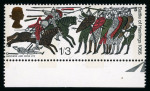 Stamp of Great Britain » Queen Elizabeth II 1966 Battle of Hastings 1s3d phosphor with error lilac omitted in mint n.h. lower marginal